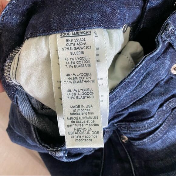 NWOT Good American Ultimate Waist Shaper Good Waist Crop High Rise Skinny Jeans - Picture 9 of 13